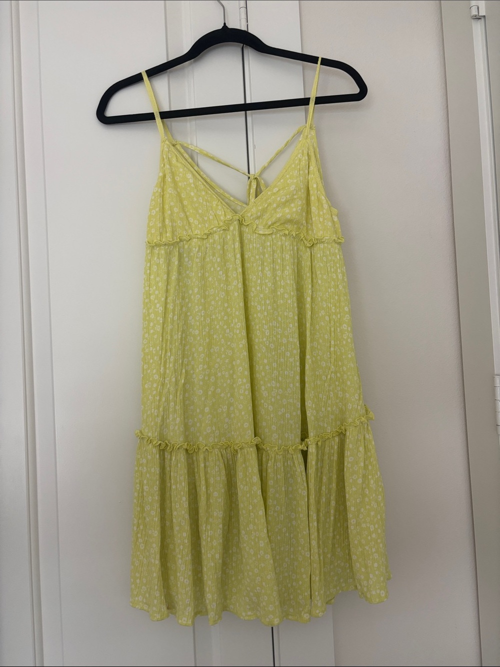 Lemon Yellow Spaghetti Strap Sundress